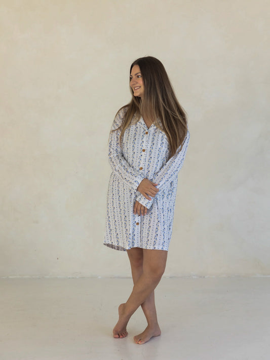 Winter Bloom | Women's Bamboo Nightgown