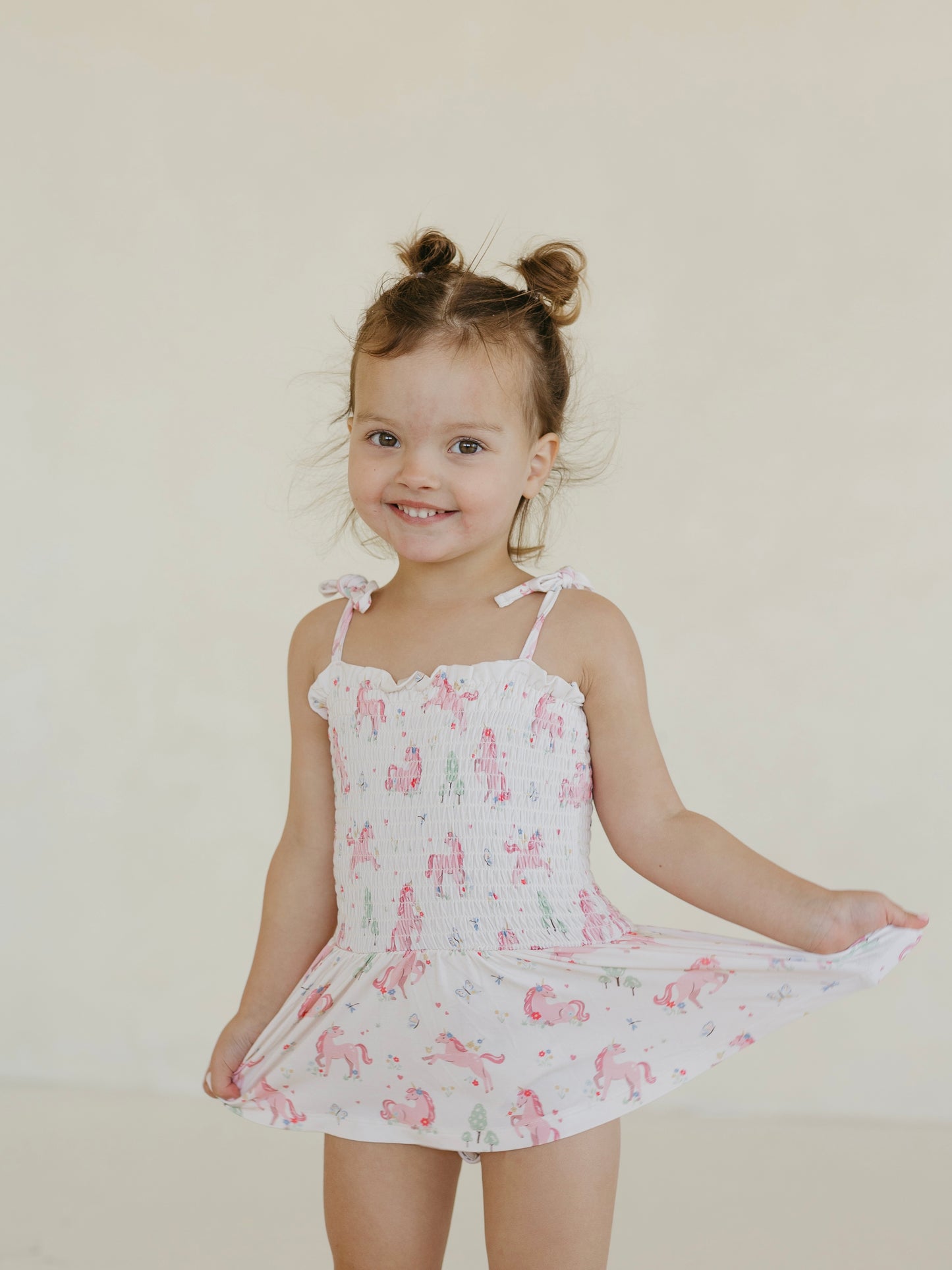 Unicorn | Smocked Bodysuit Dress