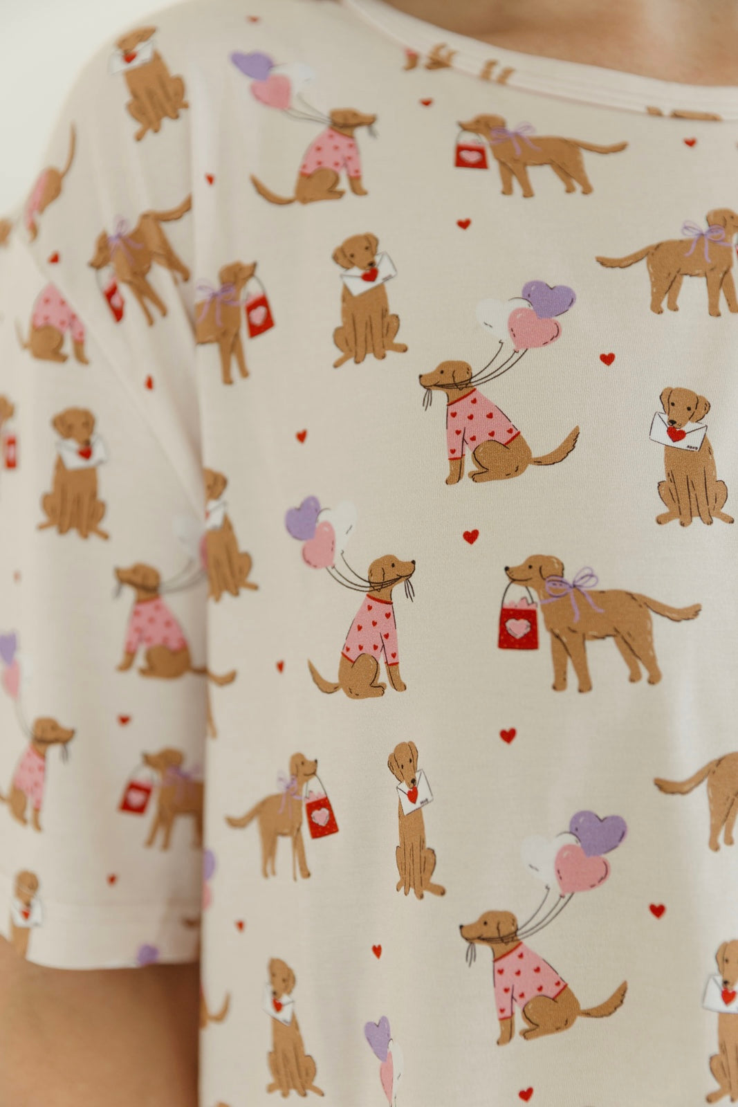 Puppy Love Letters | Bamboo Women's Pajama Set