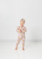 Floral Bunny | Bamboo Zip Pajamas