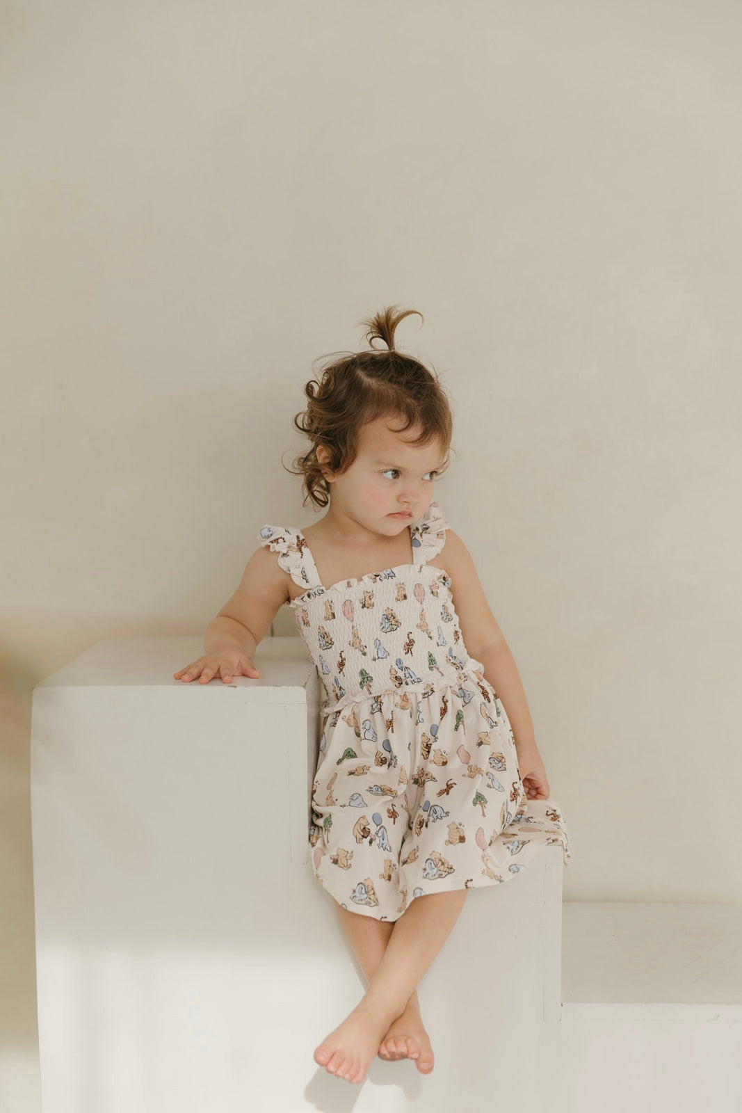 Classic Pooh | Bamboo Smocked Dress