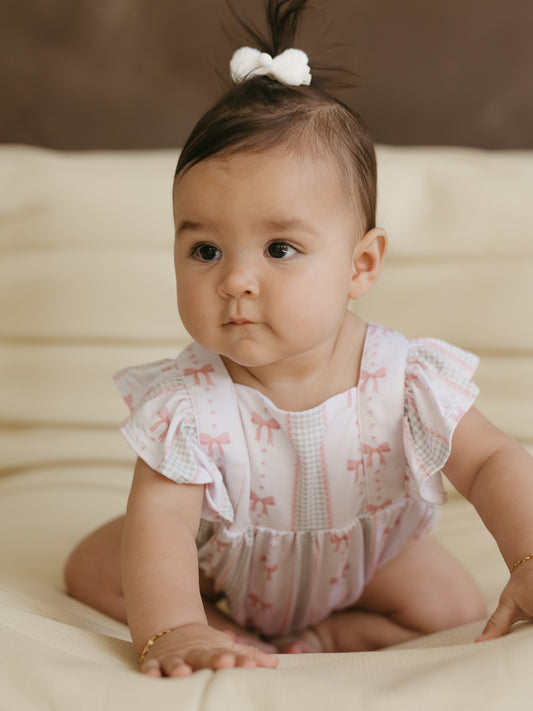 Gingham & Bows | Ruffle Romper