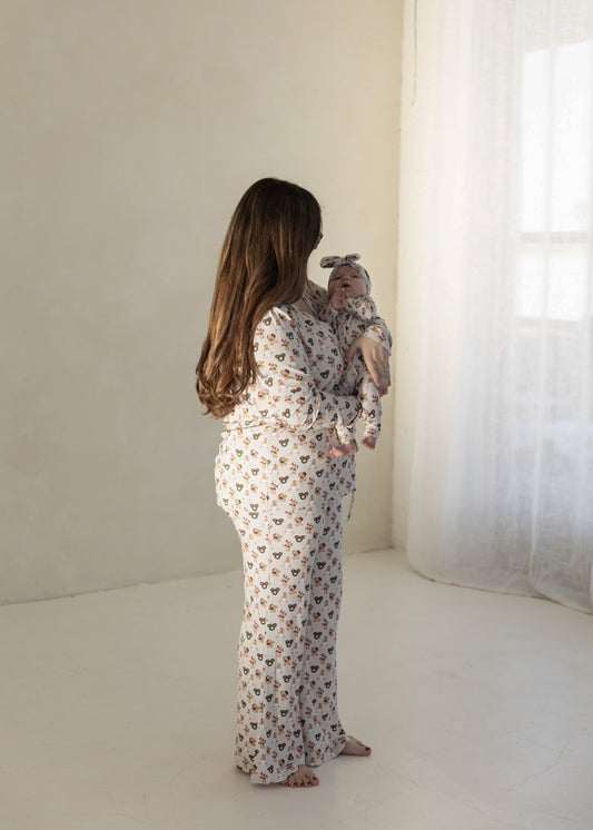 Pooh (Ribbed) | Women's Bamboo Pajama Set