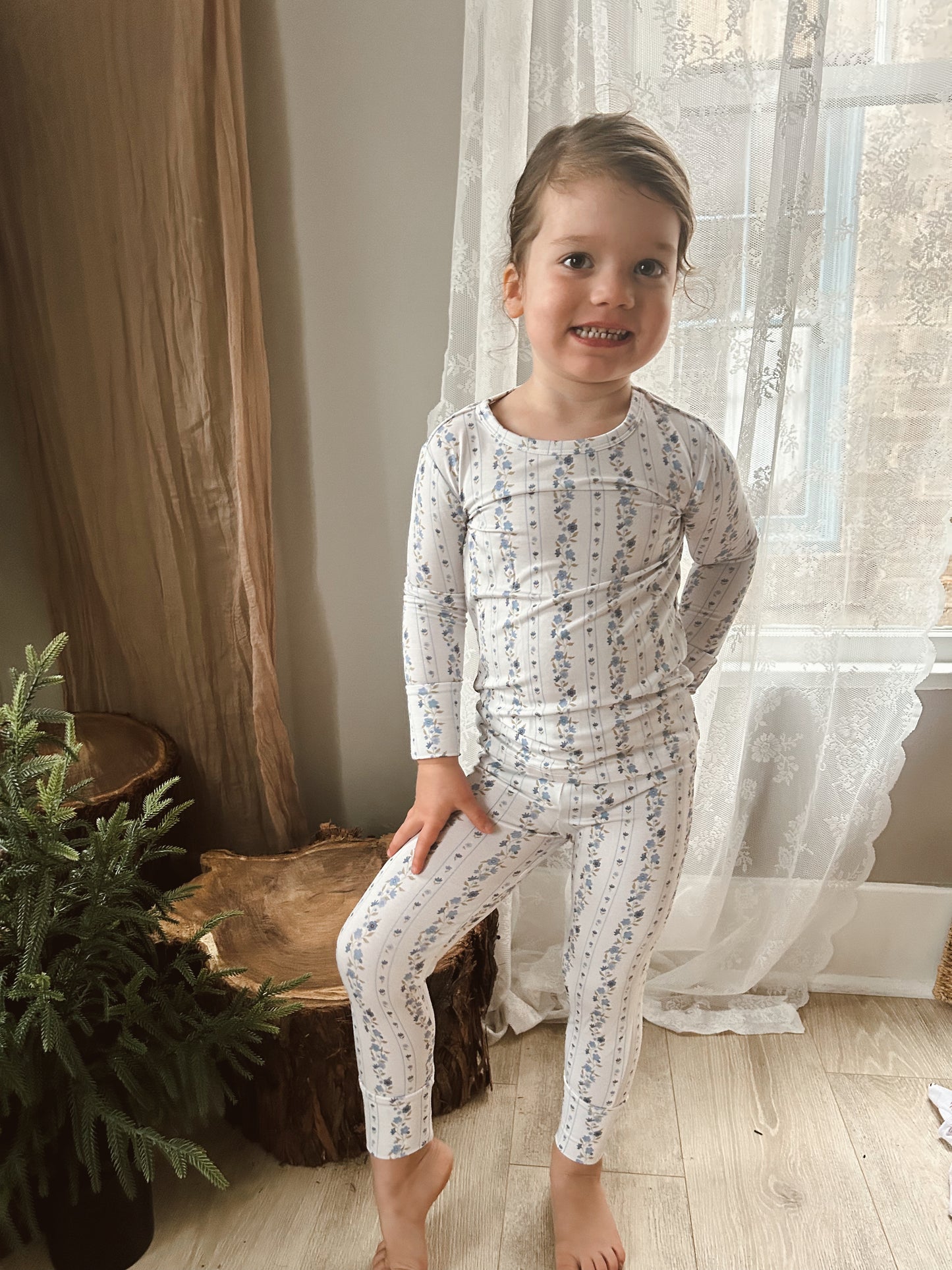 Winter Bloom | Bamboo Two Piece Pajamas