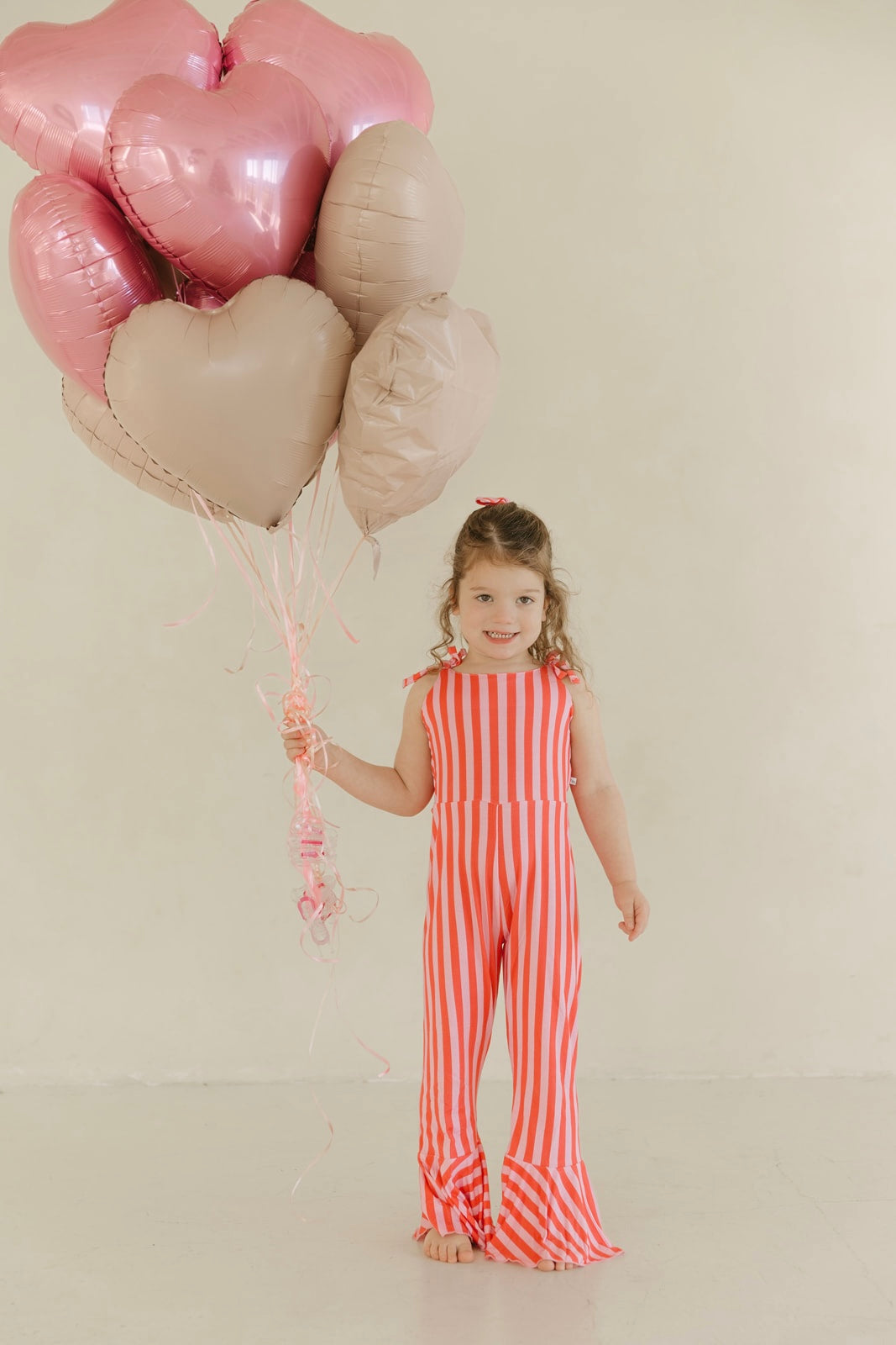 Pink Stripes | Bamboo Bell Romper