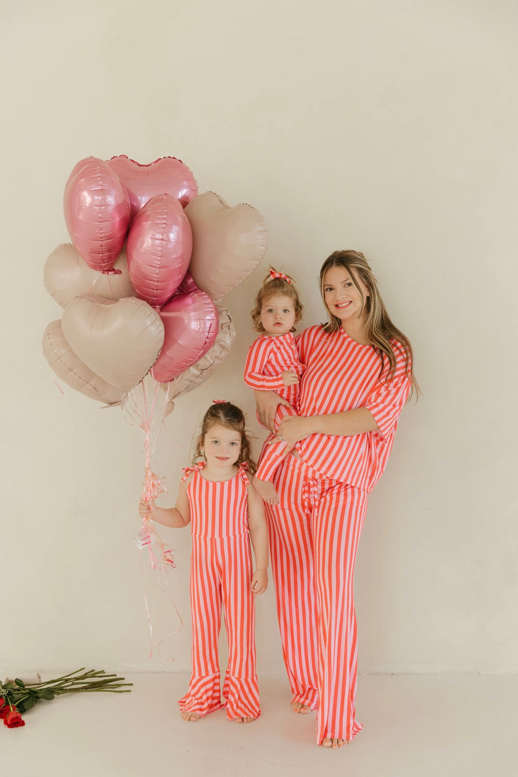 Pink Stripes | Bamboo Bell Romper