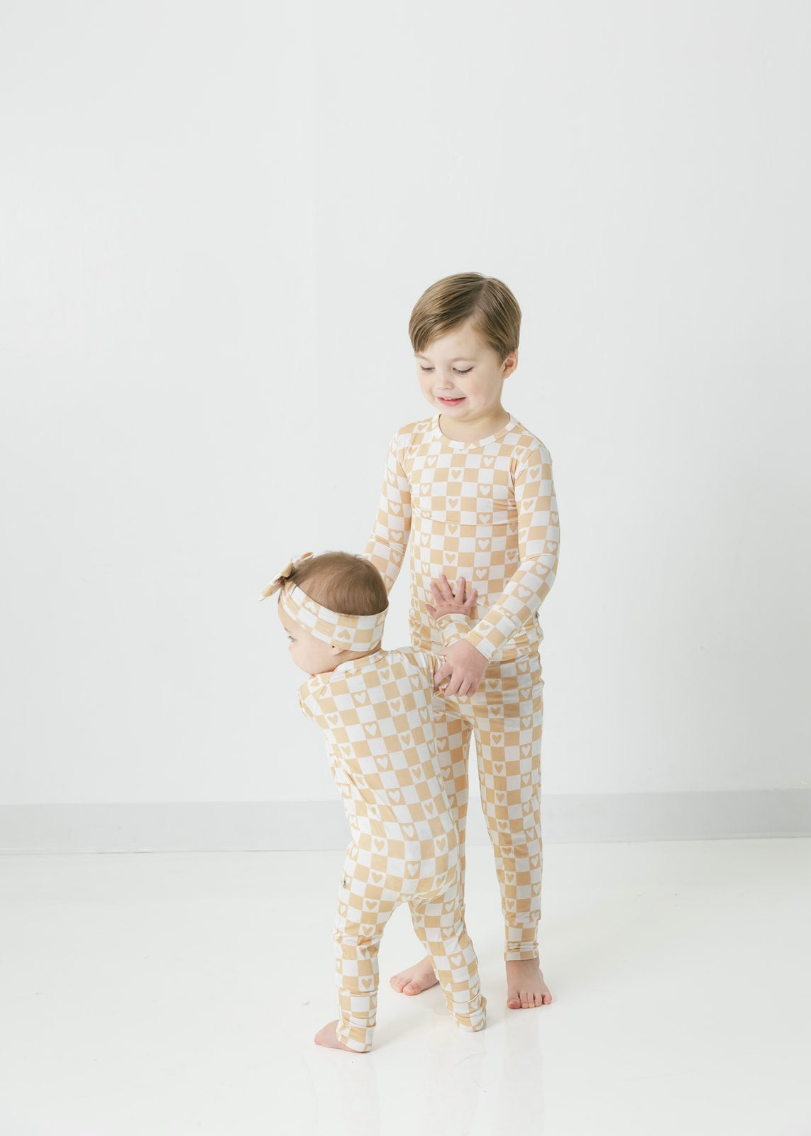 Valentine Checkerboard | Bamboo Two Piece Pajamas