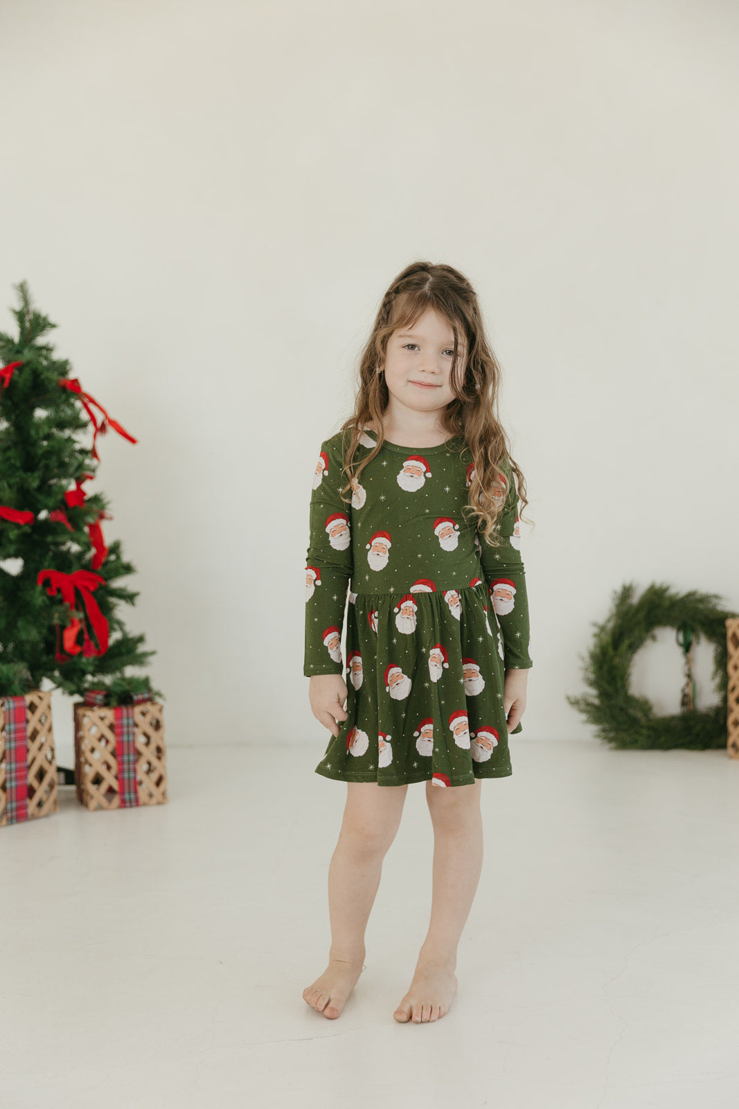 Dear Santa | Long Sleeve Twirl Dress