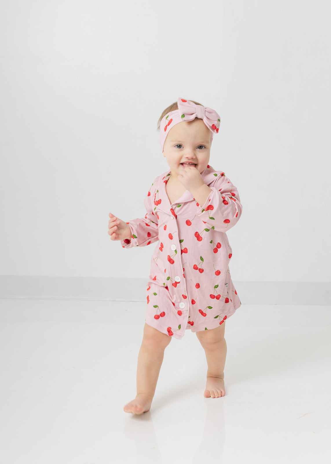 Valentine Cherries | Bamboo Toddler Nightgown