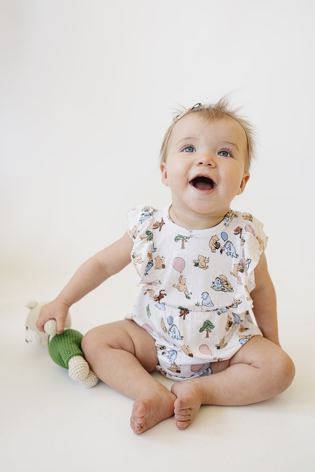 Pooh | Bamboo Ruffled Bubble Romper