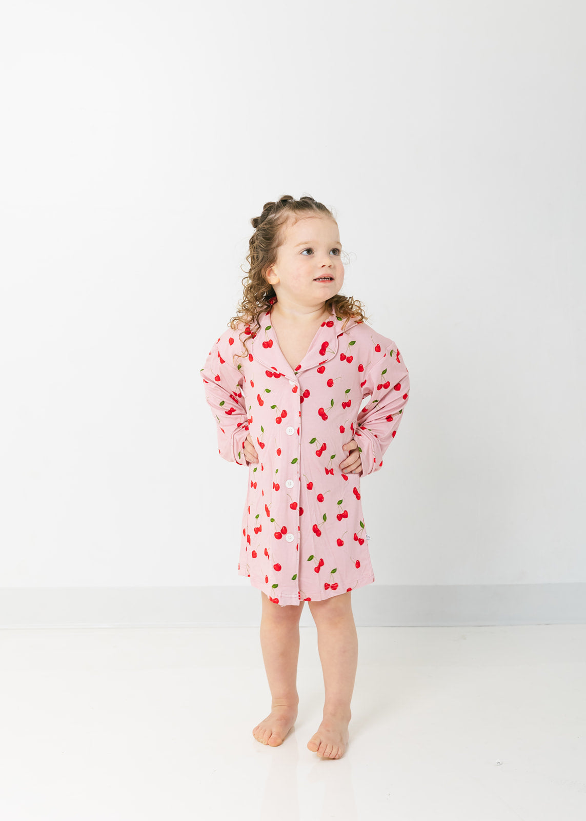 Valentine Cherries | Bamboo Toddler Nightgown