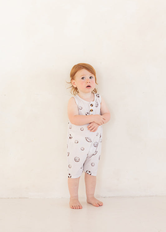 Sports (Ribbed) | Bamboo Tank Romper