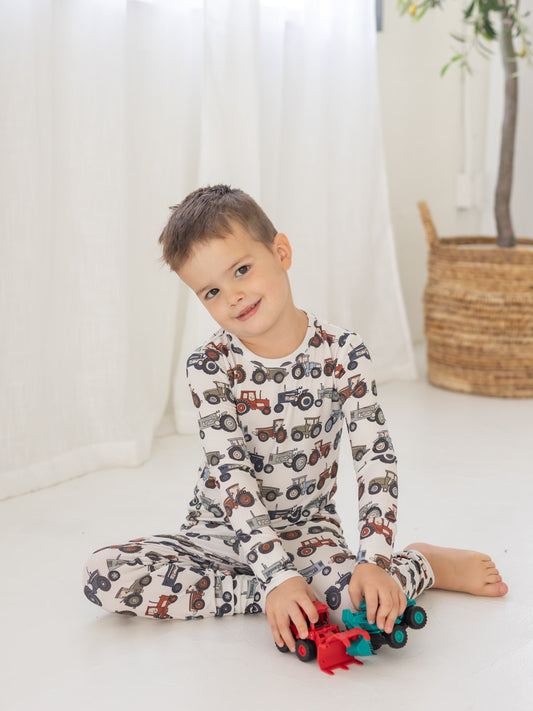 Tractor | Bamboo Two Piece Pajamas