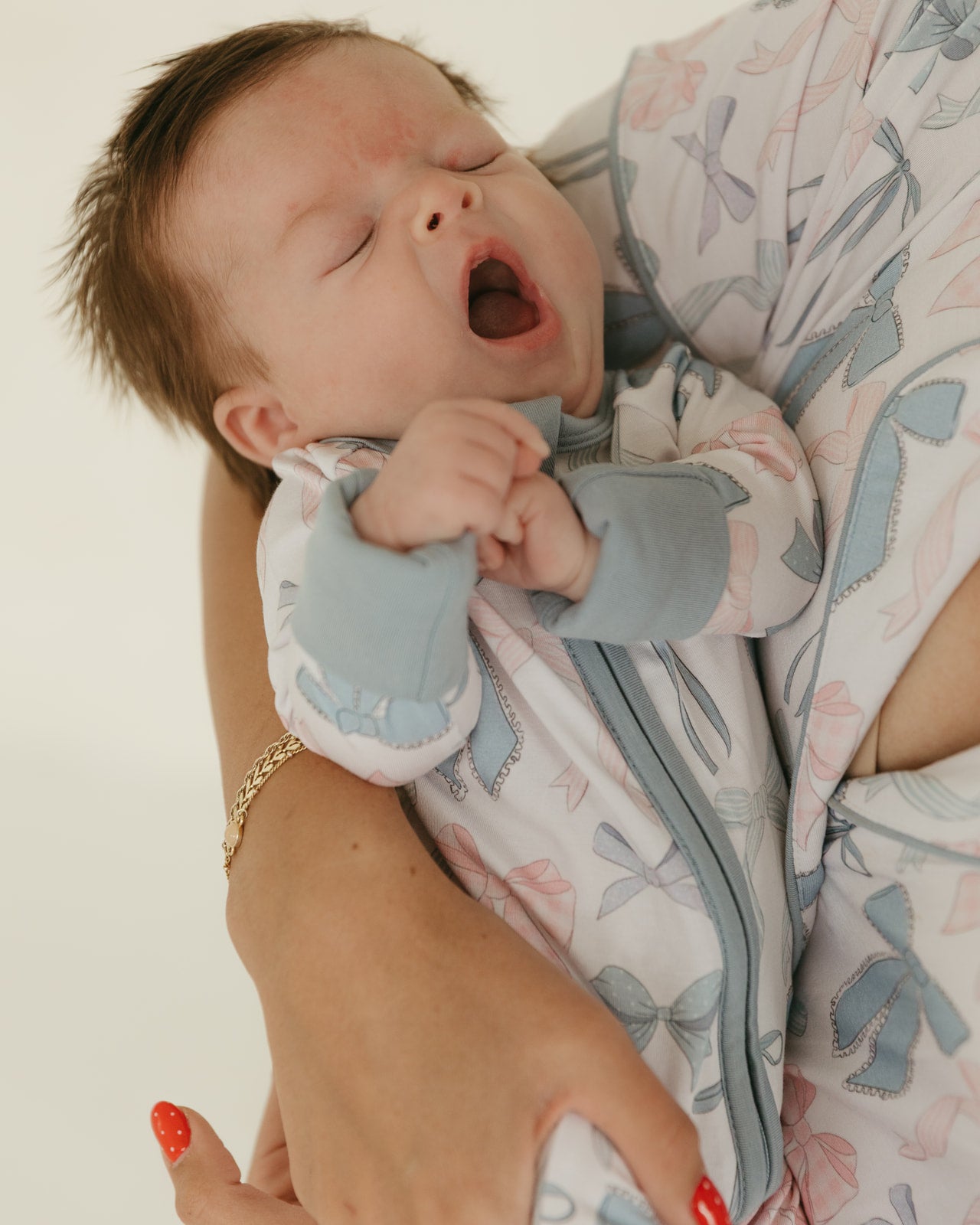 Cotton Candy Bows | Bamboo Zipper Pajamas