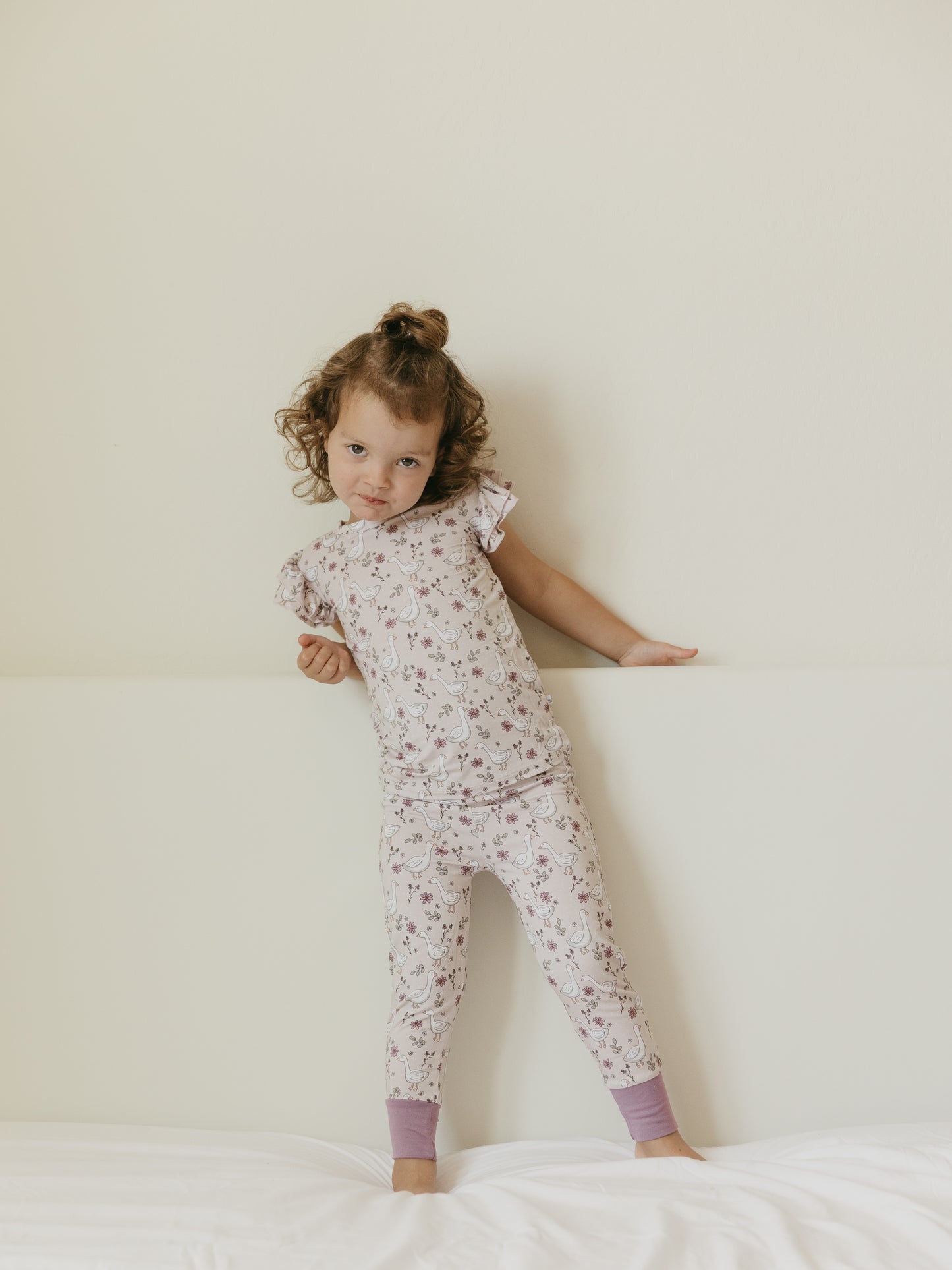 Sweet Geese | Bamboo Ruffle Set