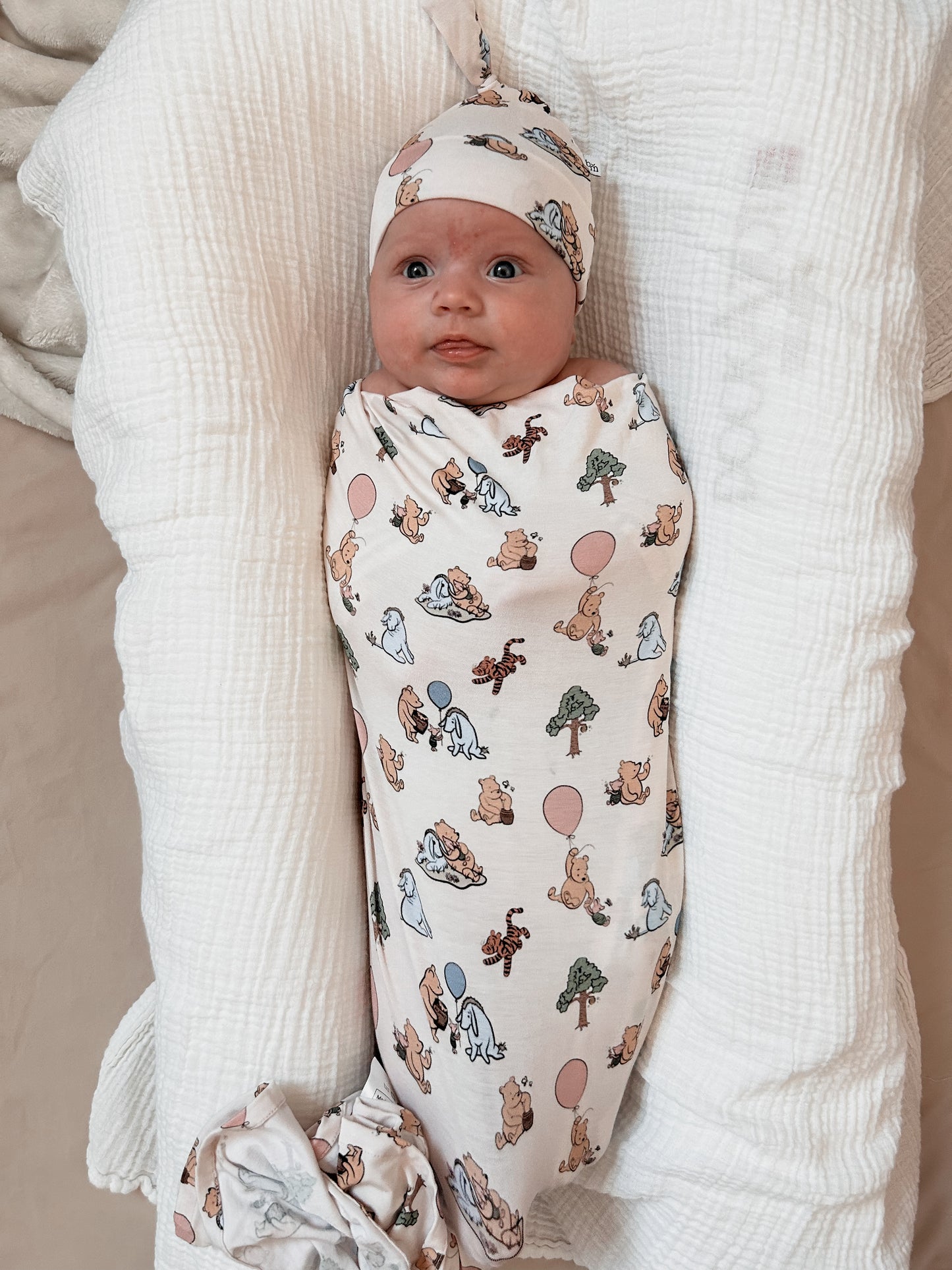 Pooh | Bamboo Swaddle/Beanie Set