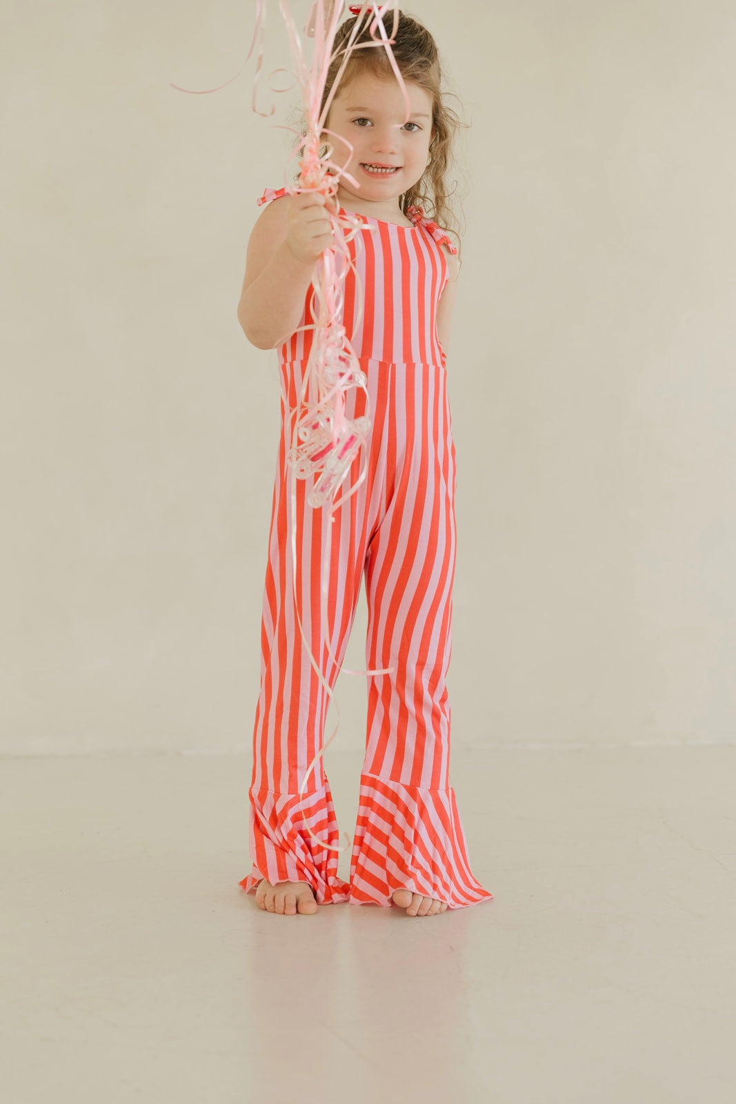 Pink Stripes | Bamboo Bell Romper