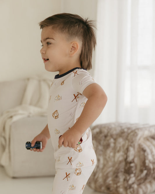 Baseball | Bamboo Short Sleeve Pajamas