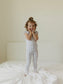 Blue Cottage Rose | Bamboo Ruffle Set