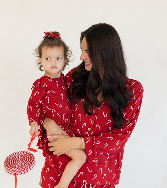 Candy Cane | Bamboo Clip Bows