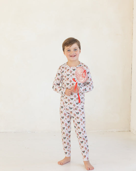 Pooh (Ribbed) | Bamboo Two Piece Pajamas
