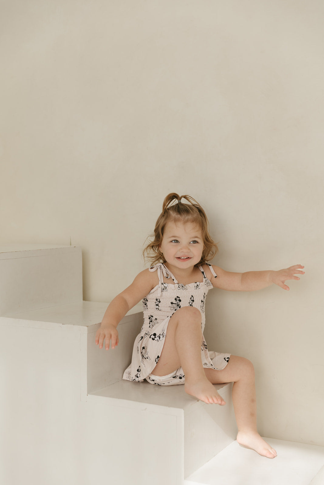 Steamboat Willie | Smocked Bodysuit Dress