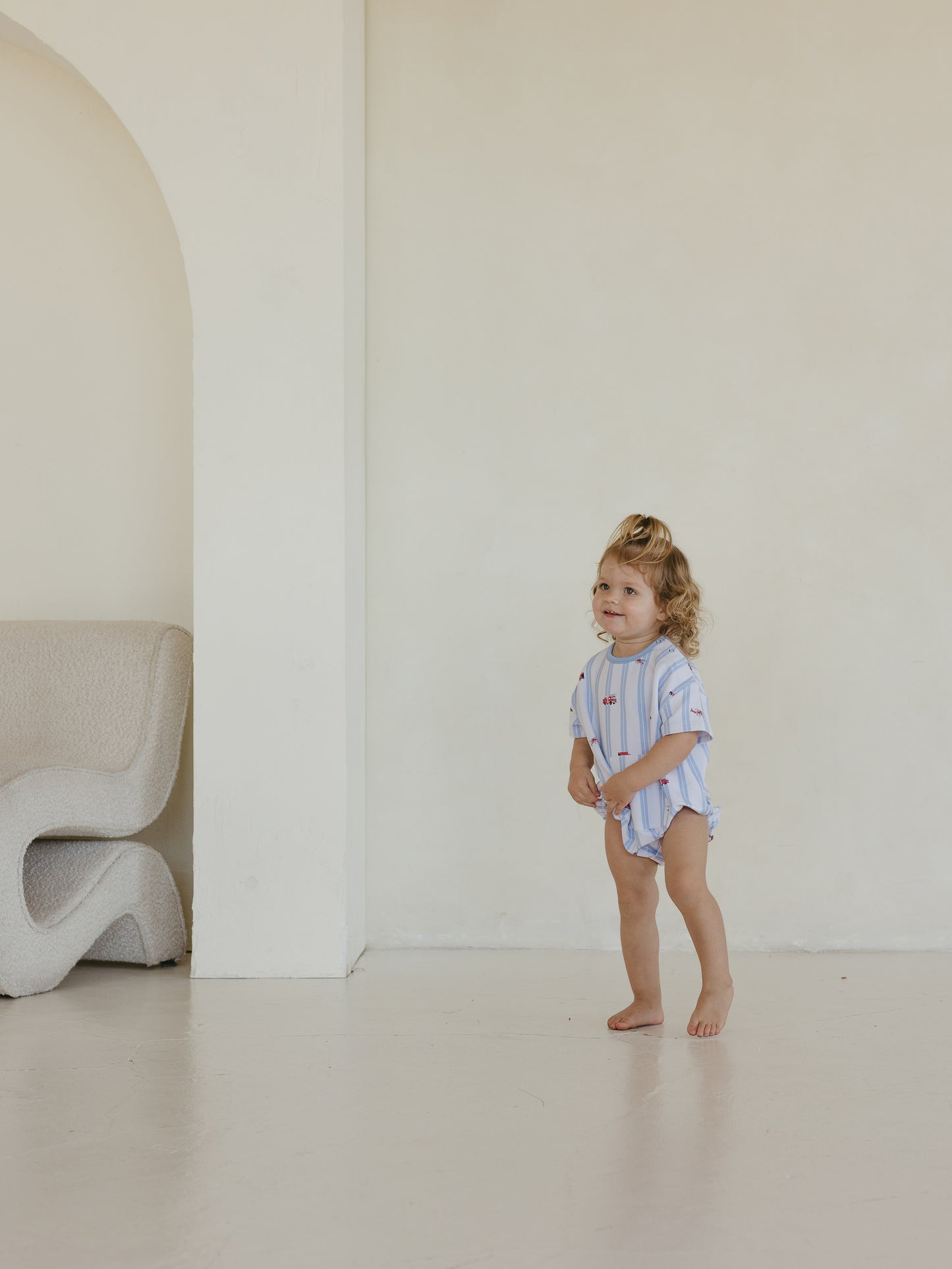 Fire Trucks | Terry Bubble Romper