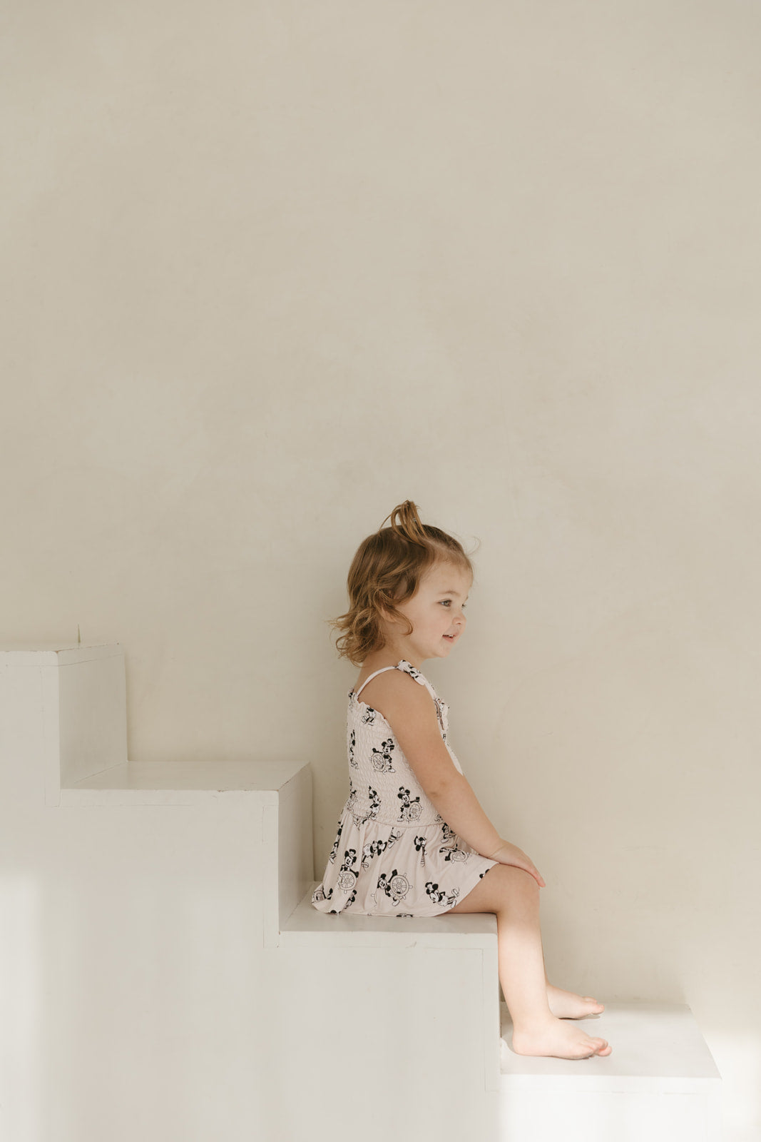 Steamboat Willie | Smocked Bodysuit Dress