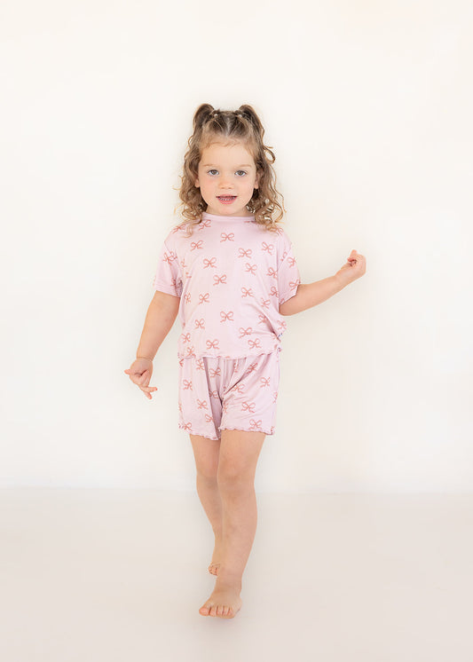 Bow | Bamboo Daywear Shorts Set