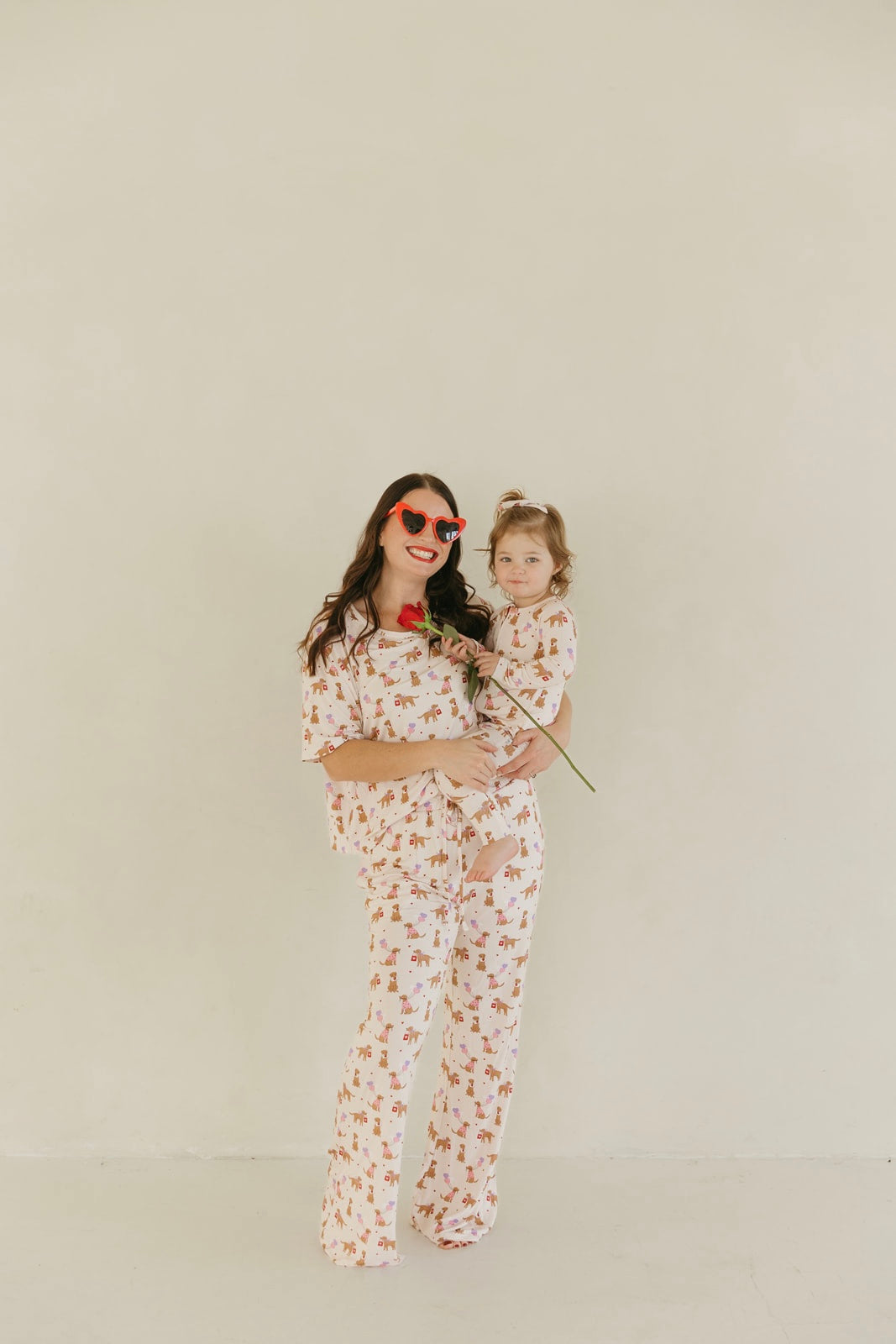 Puppy Love Letters | Bamboo Zipper Pajamas