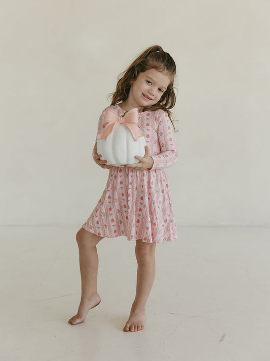 Pumpkin Patch | Long Sleeve Twirl Dress