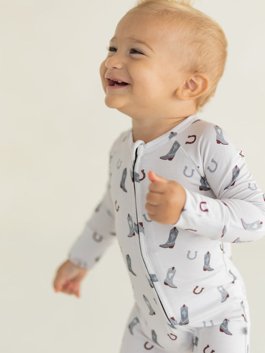Cowboy | Bamboo Zipper Pajamas
