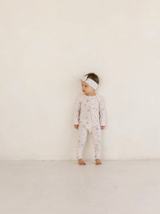 Layne Floral | Bamboo Zip Pajamas