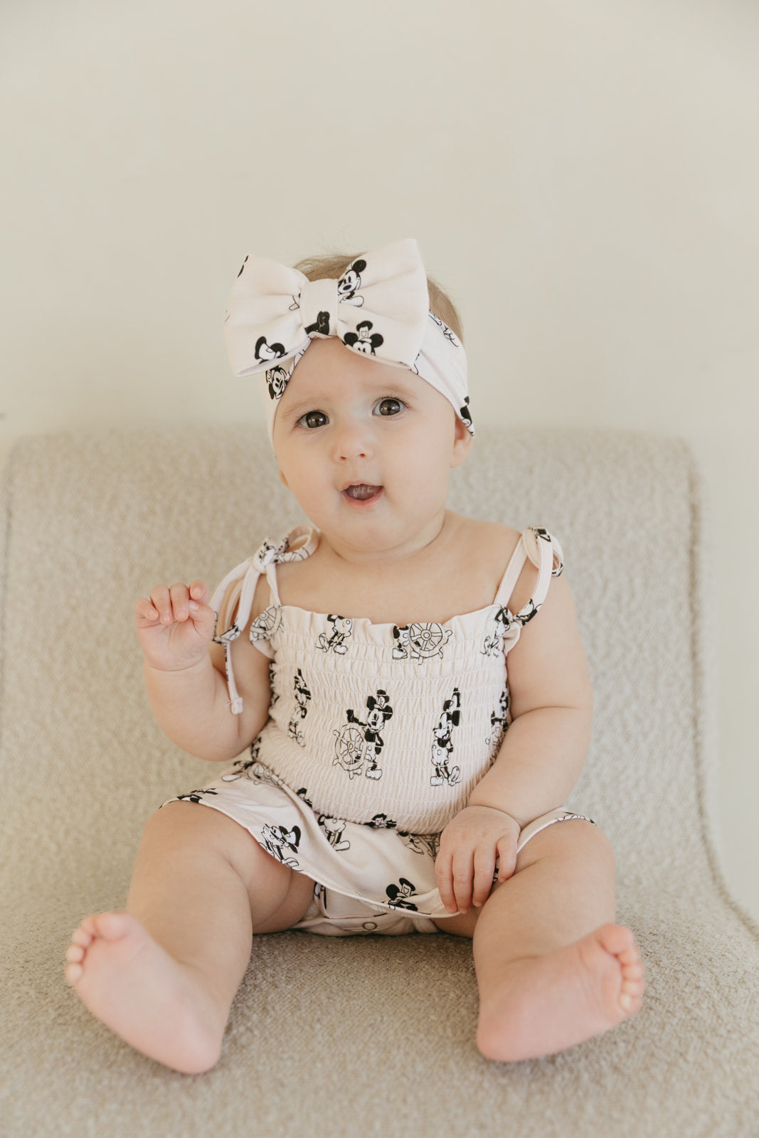Steamboat Willie | Smocked Bodysuit Dress