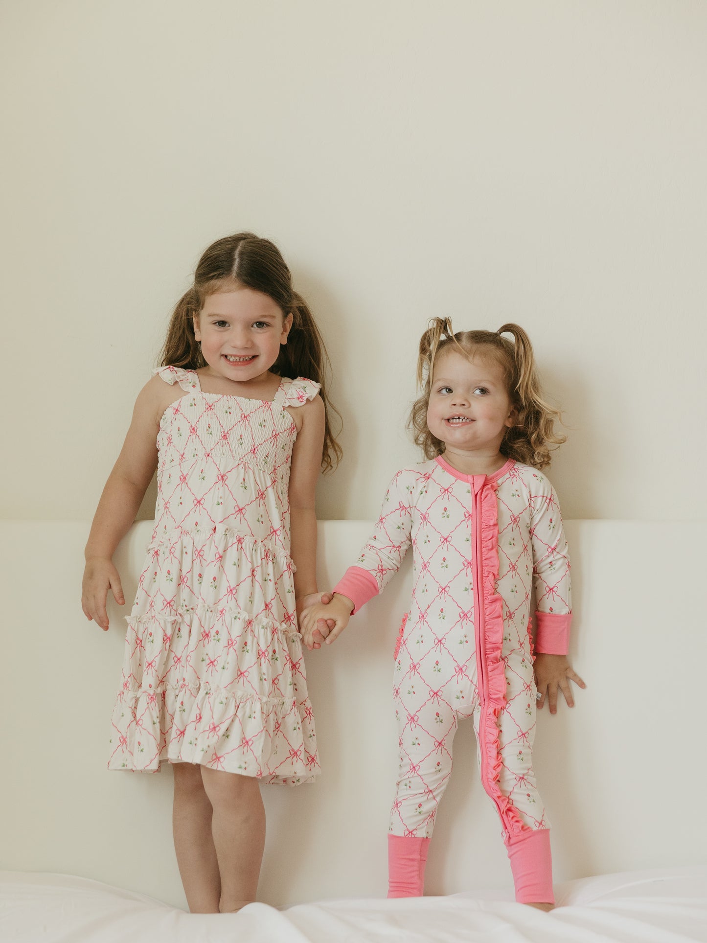 Berry Darling | Bamboo Ruffle Zipper Pajamas
