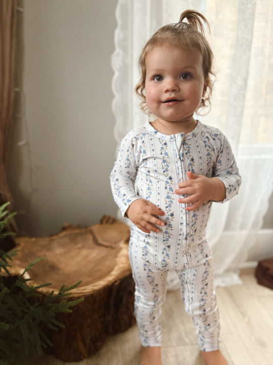Winter Bloom | Bamboo Zipper Pajamas
