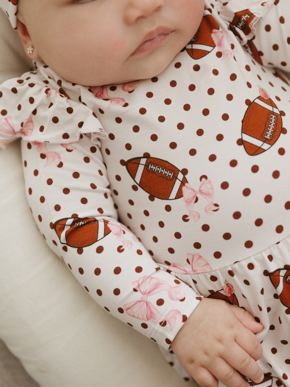 Footballs & Bows | Bodysuit Twirl Dress
