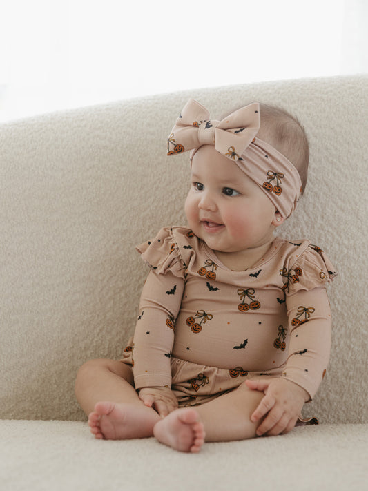 Pumpkin Cherries | Bodysuit Twirl Dress