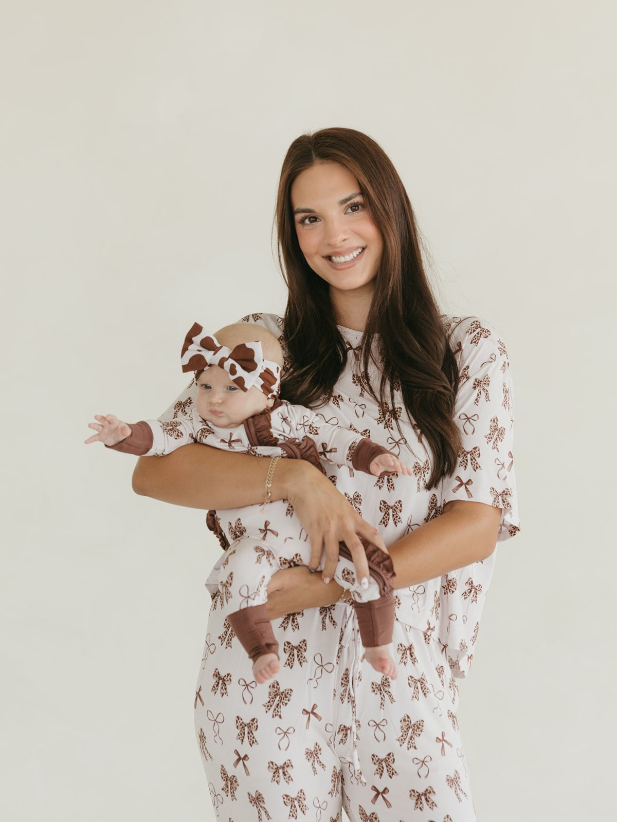 Cowquette | Bamboo Ruffle Zipper Pajamas
