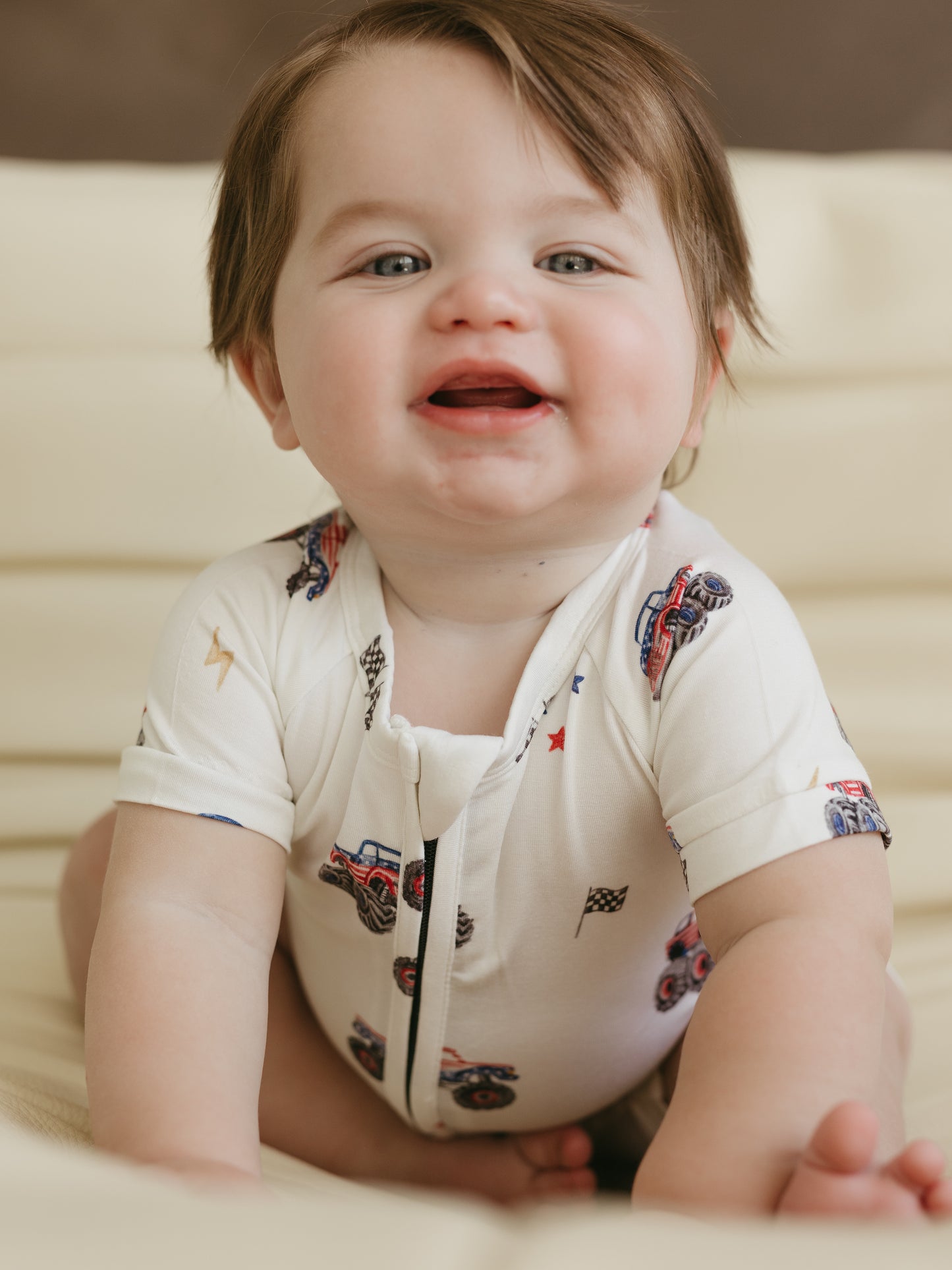 Red, White & Vroom | Summer Romper