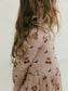 Pumpkin Cherries | Long Sleeve Twirl Dress
