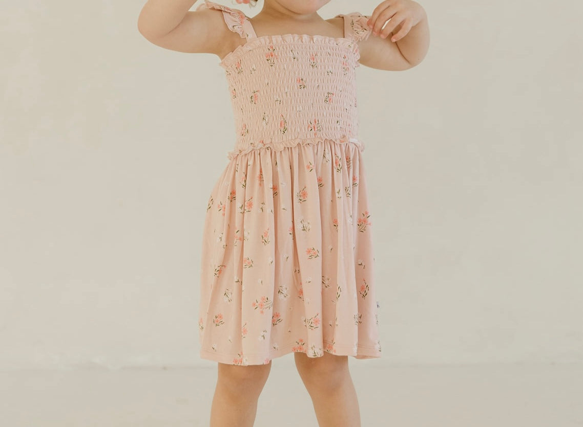 Clara Floral | Smocked Twirl Dress