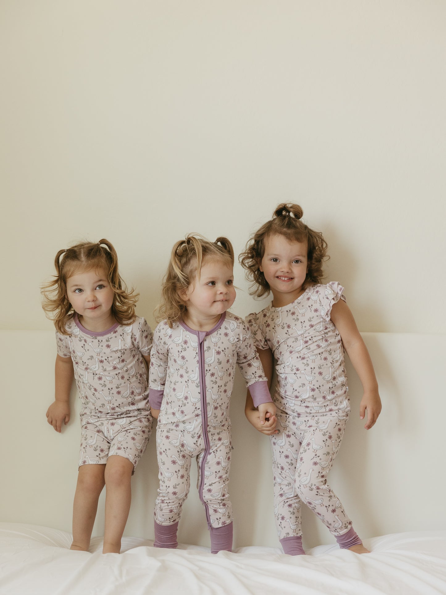 Sweet Geese | Bamboo Zipper Pajamas