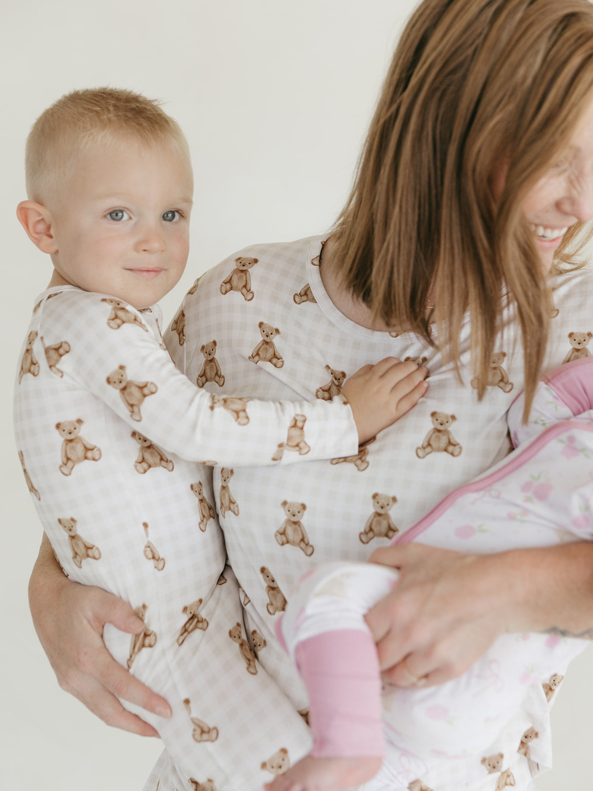 Heirloom Teddy | Bamboo Zipper Pajamas