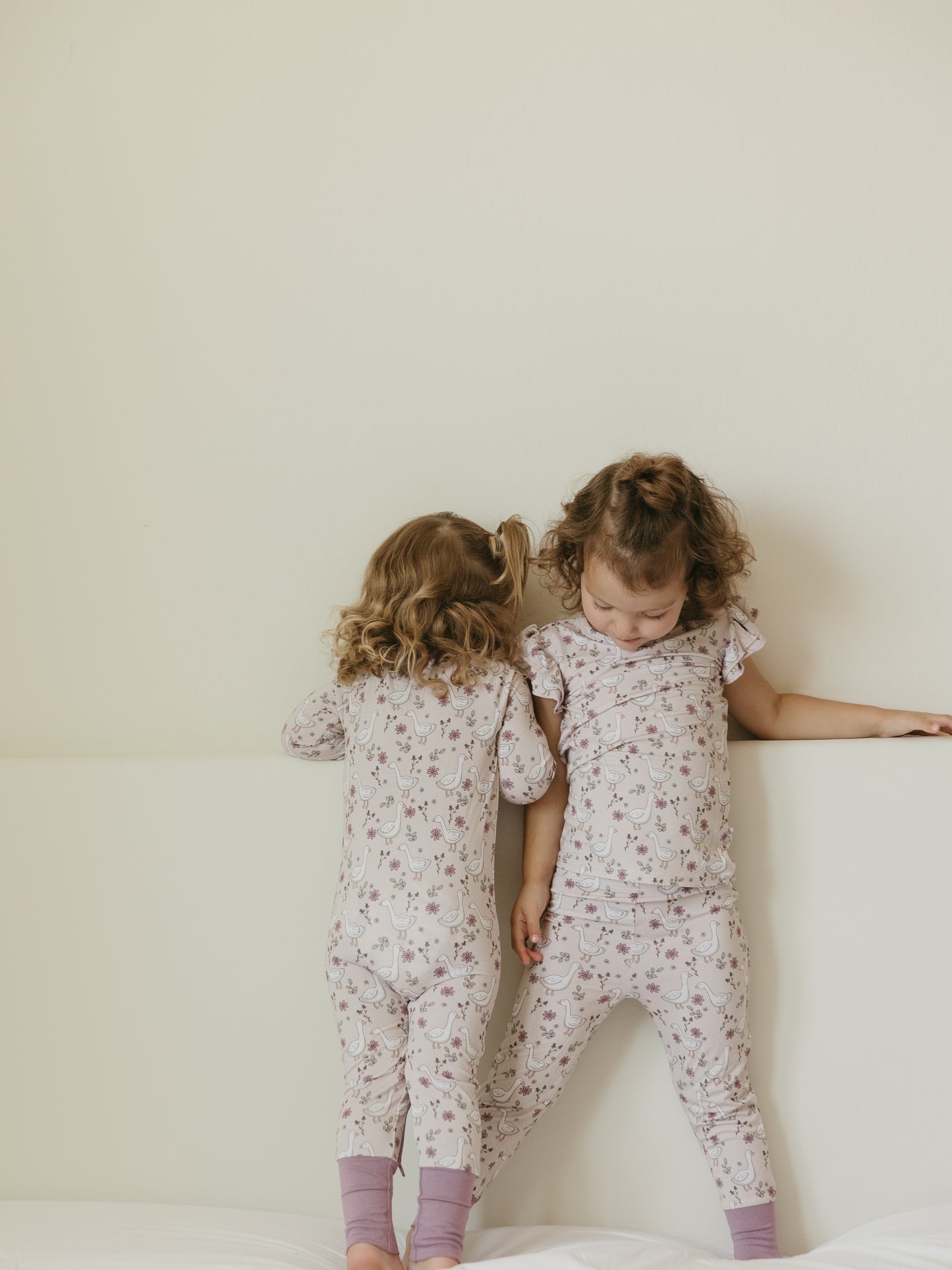 Sweet Geese | Bamboo Ruffle Set