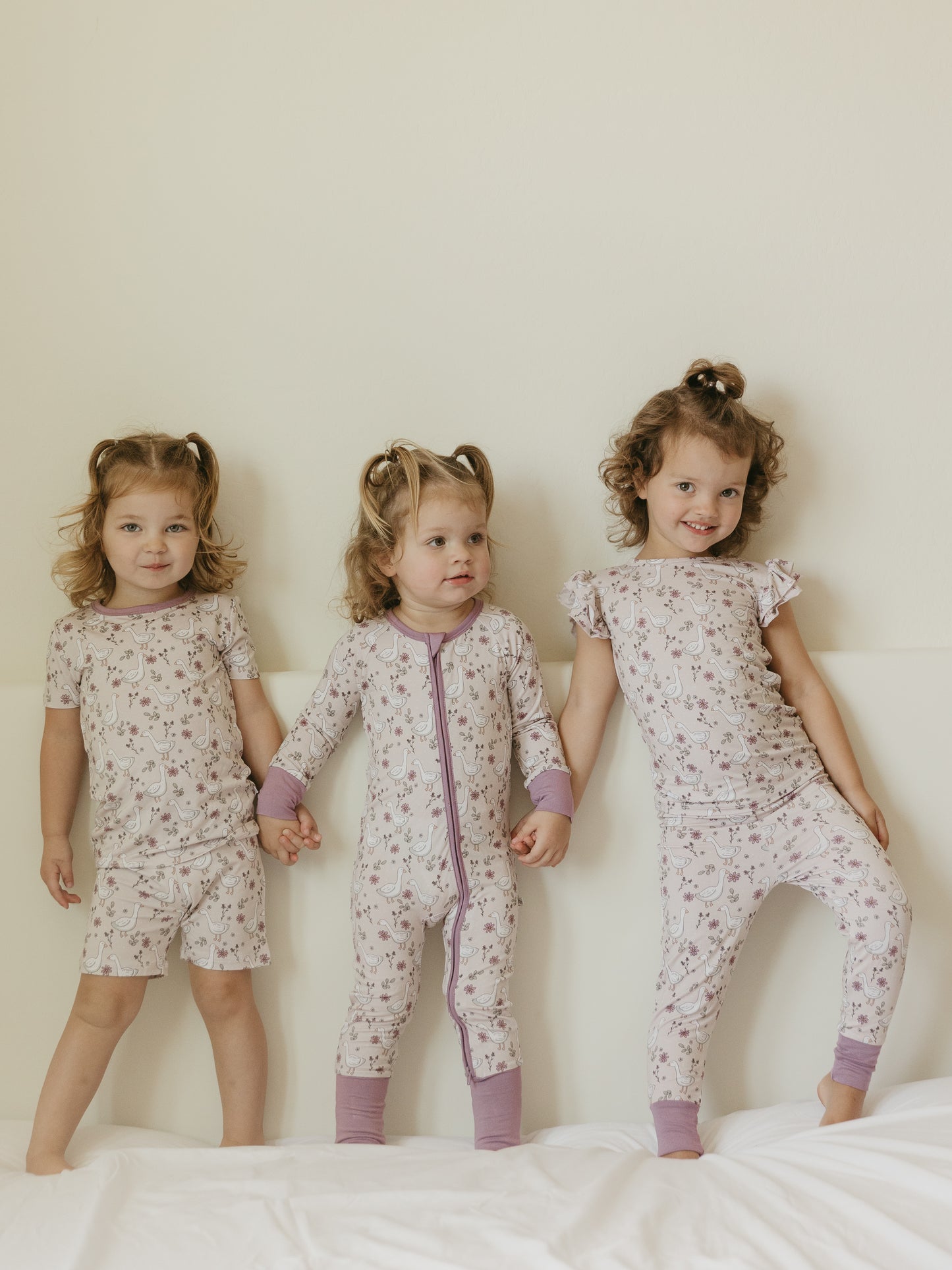 Sweet Geese | Bamboo Ruffle Set