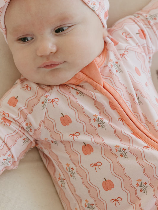Pumpkin Patch | Bamboo Zipper Pajamas