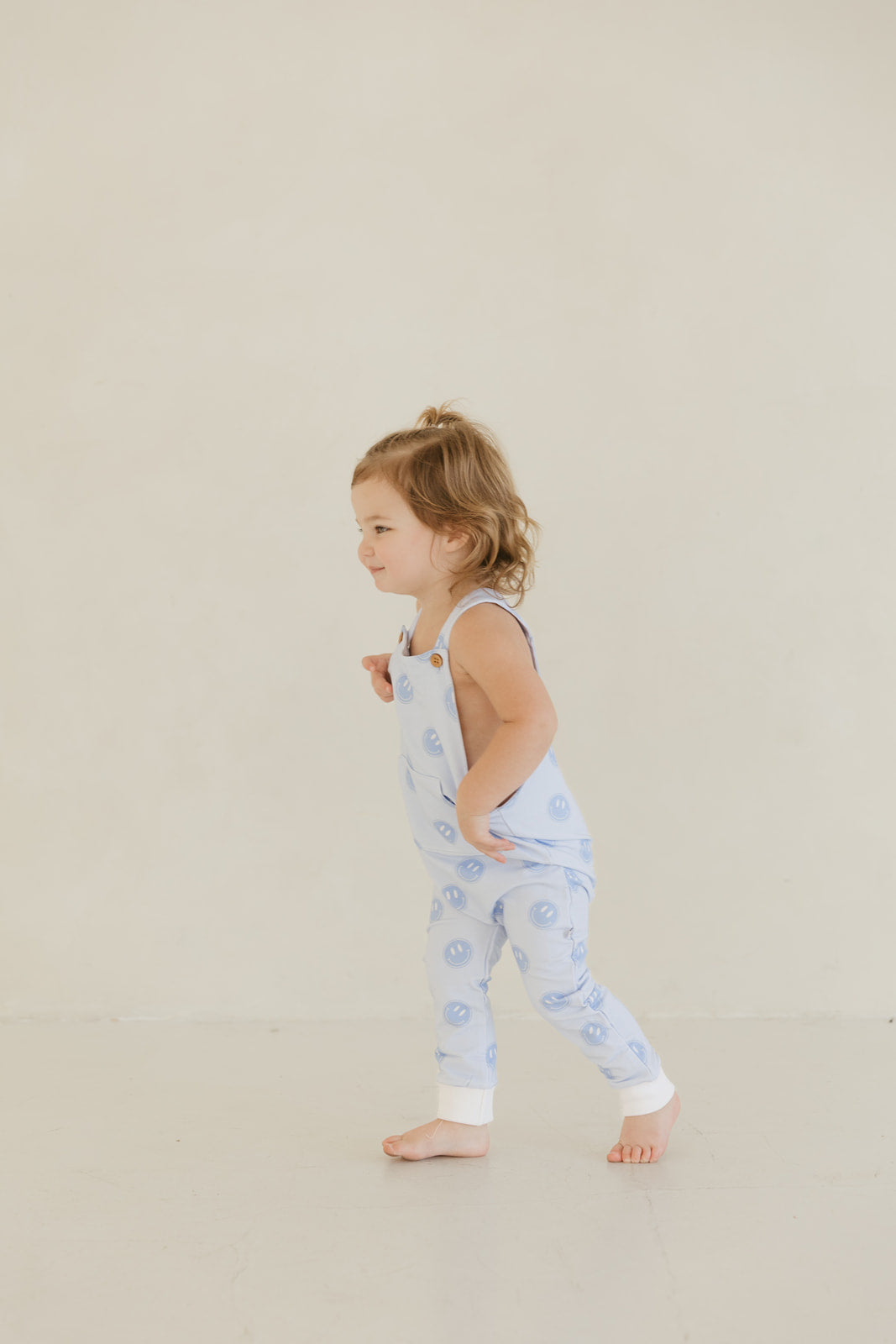 Blue Smiley | Daywear Terry Overalls