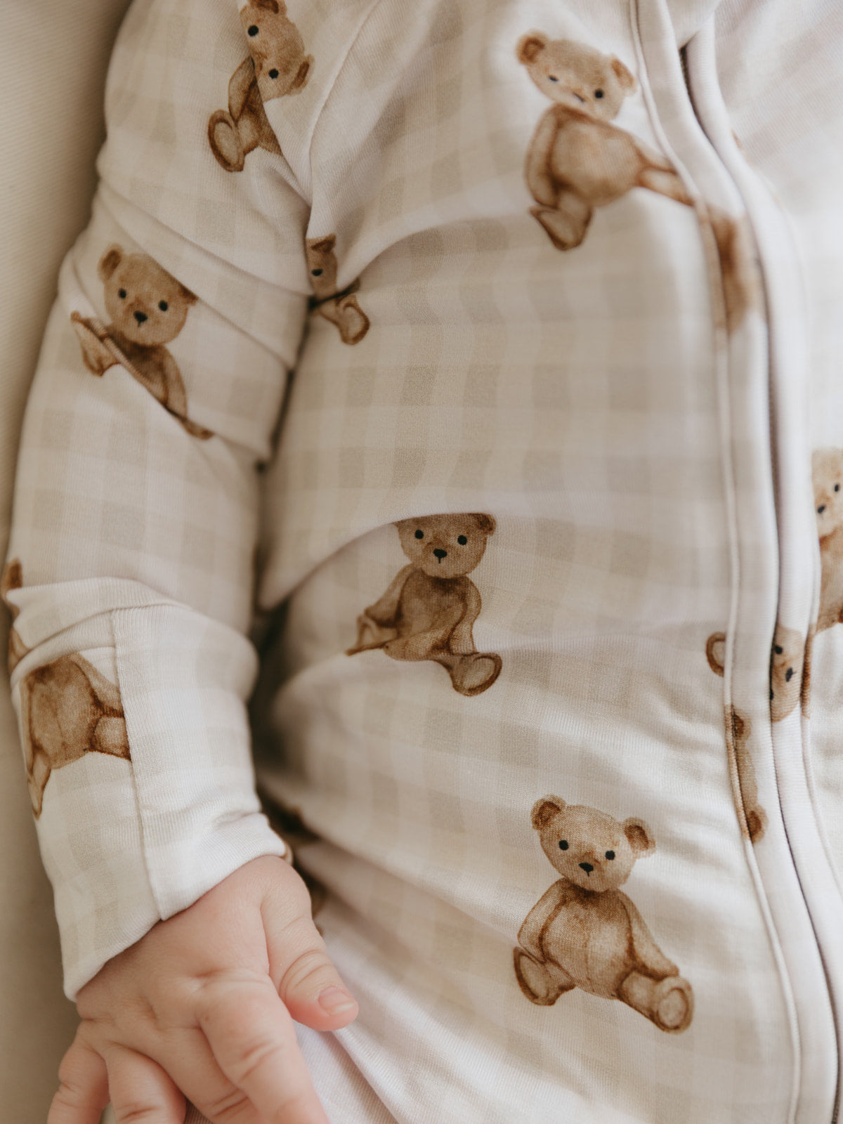 Heirloom Teddy | Bamboo Zipper Pajamas