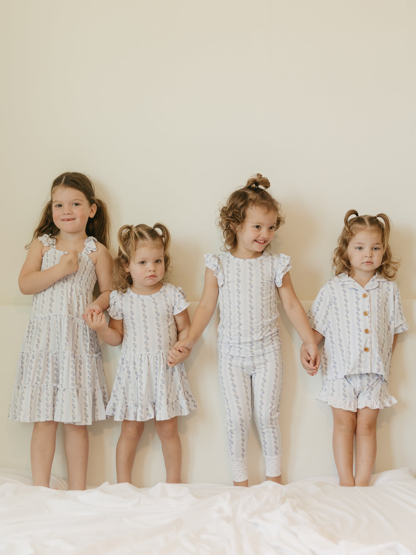 Blue Cottage Rose | Bodysuit Twirl Dress